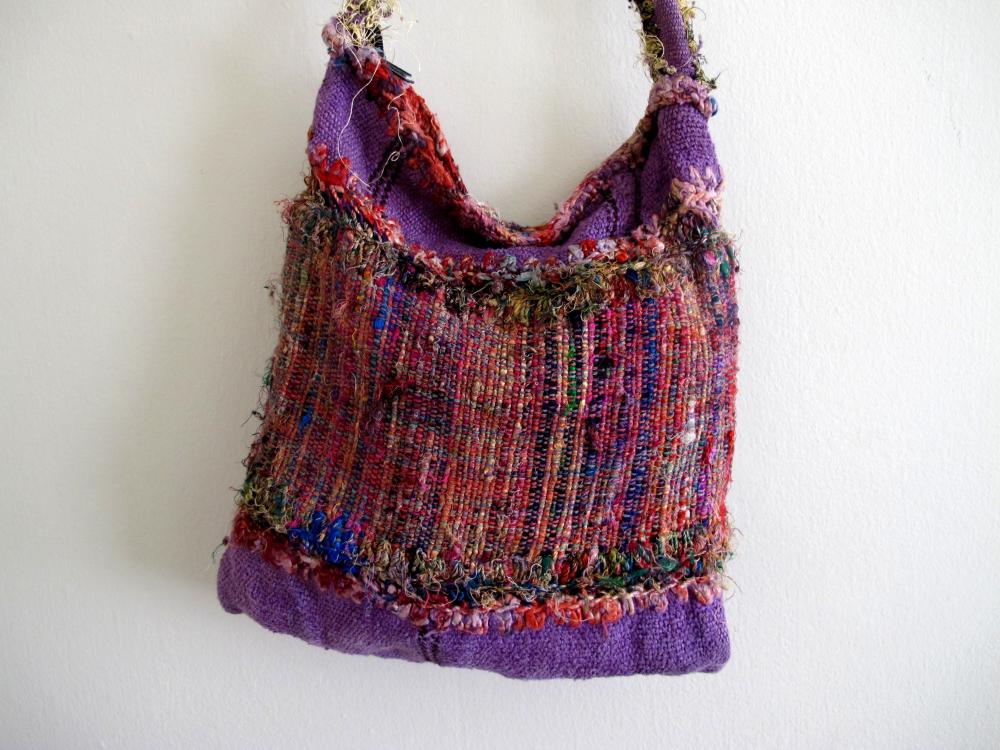 Pink And Purple Gypsy Boho Bag